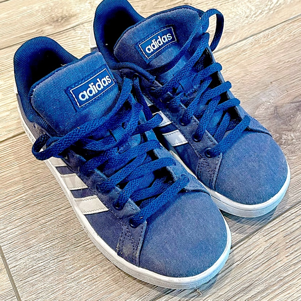 Little Boys/Girls Unisex ADIDAS Skate Shoe- Blue/White